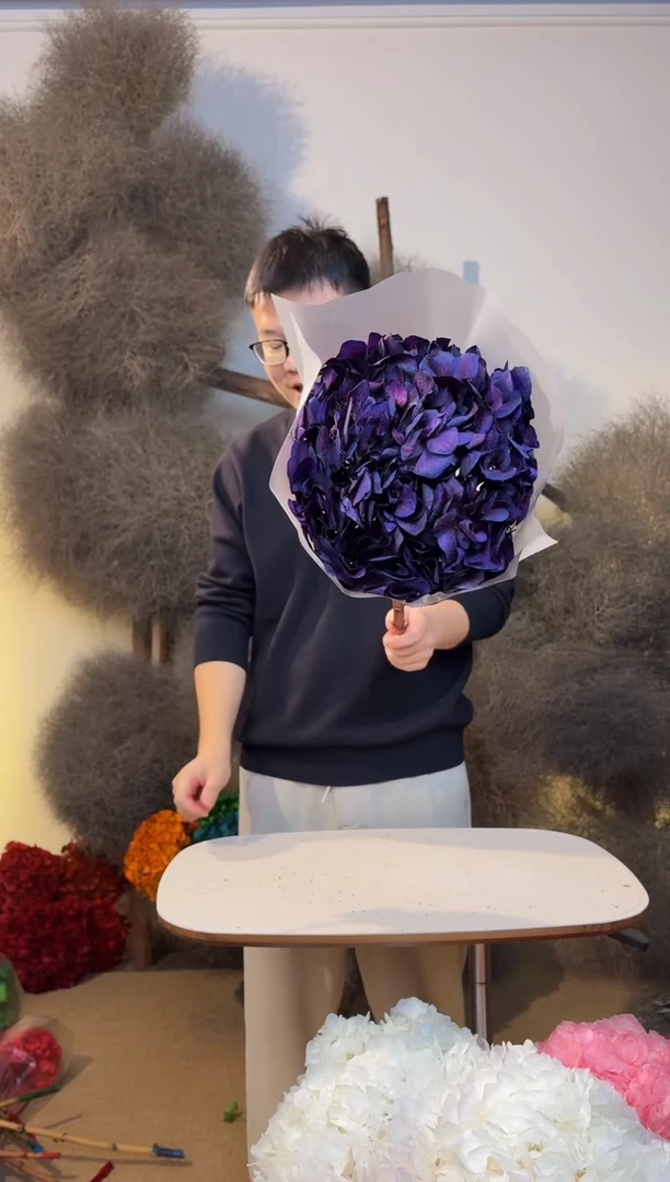 知*201 山前小麦 · 永生大叶绣球1枝紫