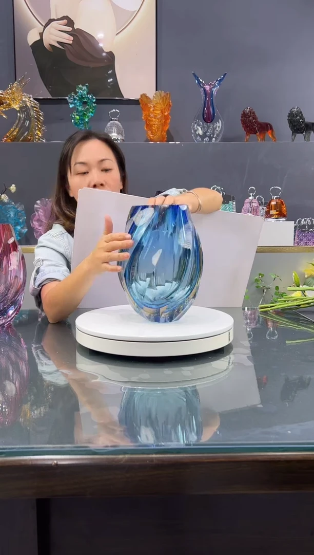 手工艺品琉璃享  水晶琉璃花瓶1个