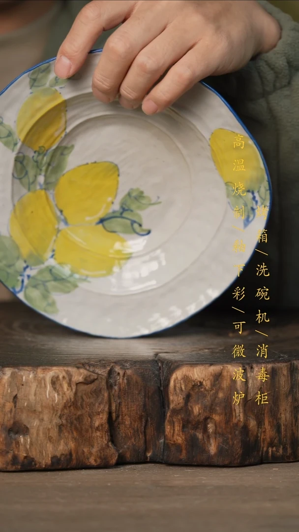 瓷片景德镇高温釉下彩可微波烤箱洗碗机