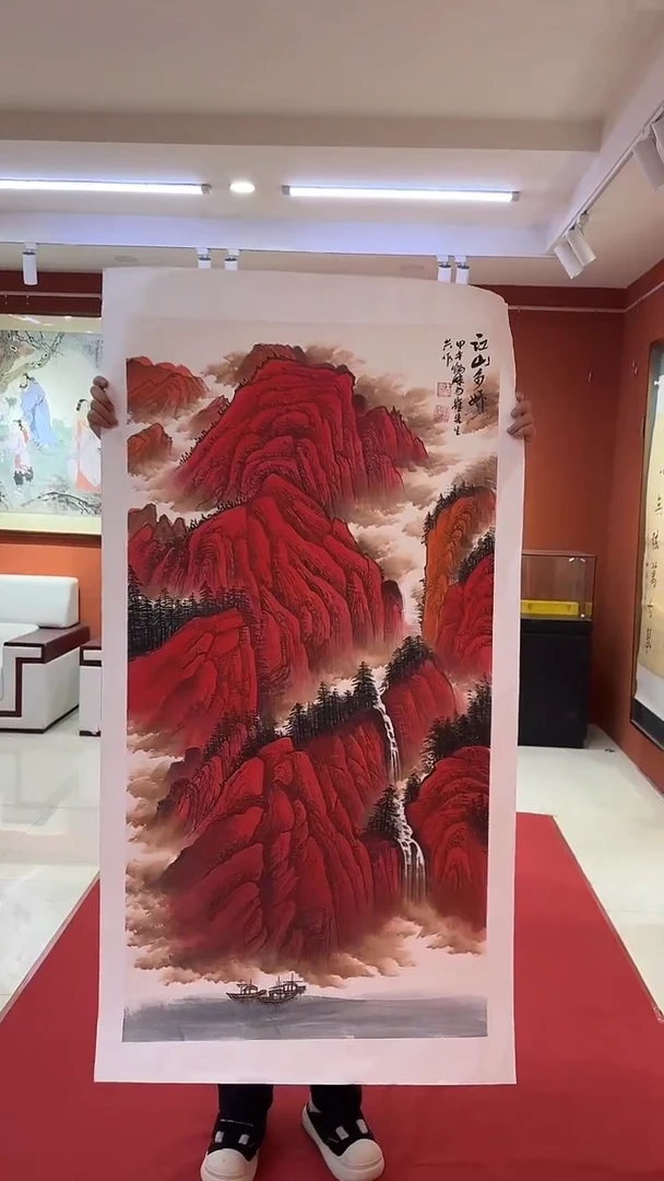 国画王炳杰手绘绘画作品14-20