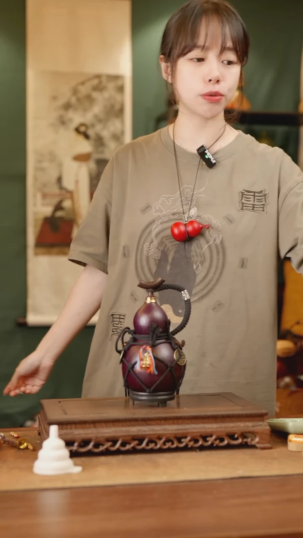 312号精品天然大漆酒葫芦一物一拍~