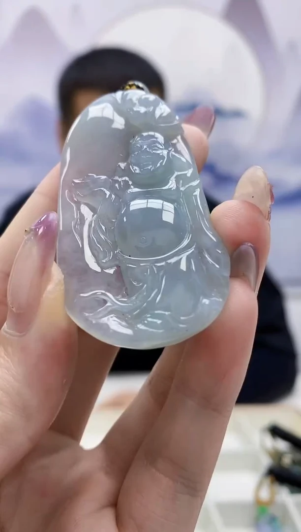 定制翡翠未镶嵌4898jw-毛货挂件97