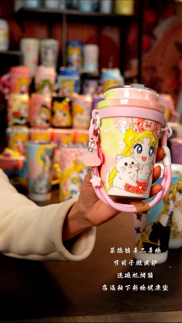 景德镇手工手绘陶瓷杯杯