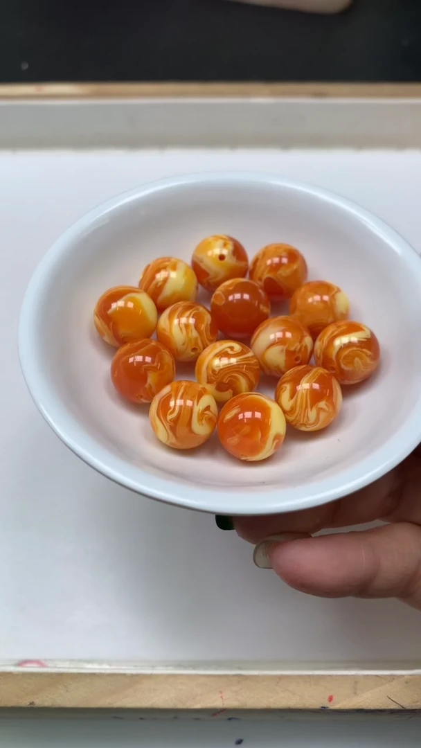 裸石蜜蜡未镶嵌M448 溶洞老蜡14mm3个8.8元