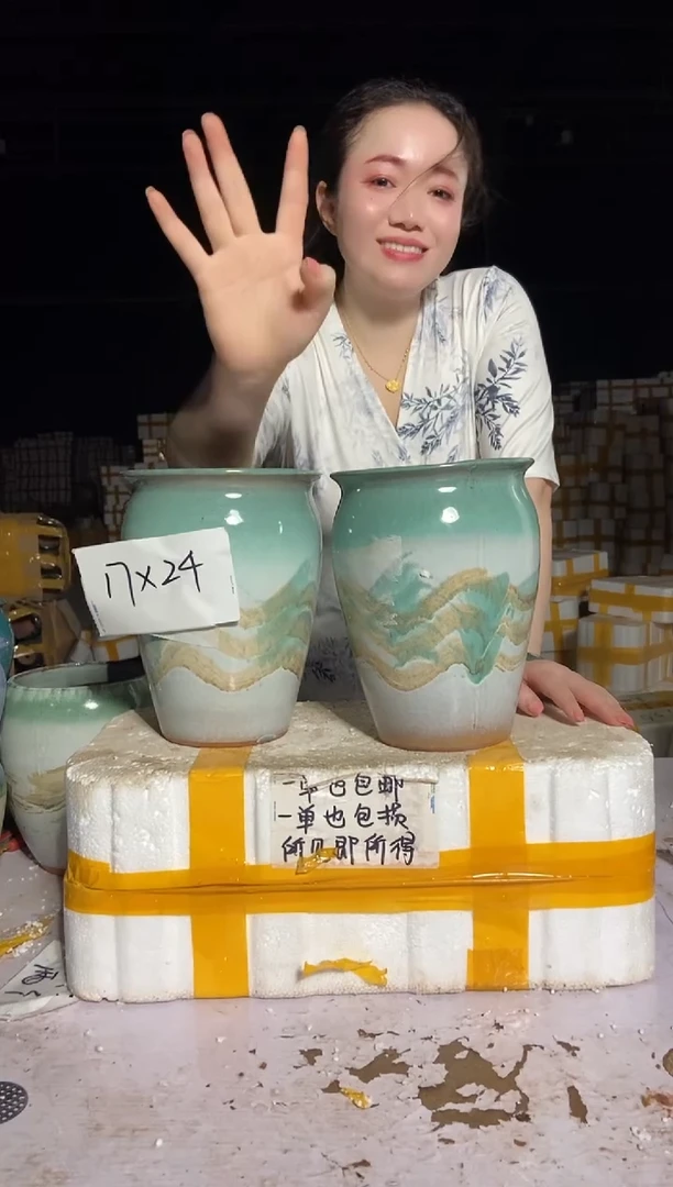 宜兴紫砂粗陶花盆17/24