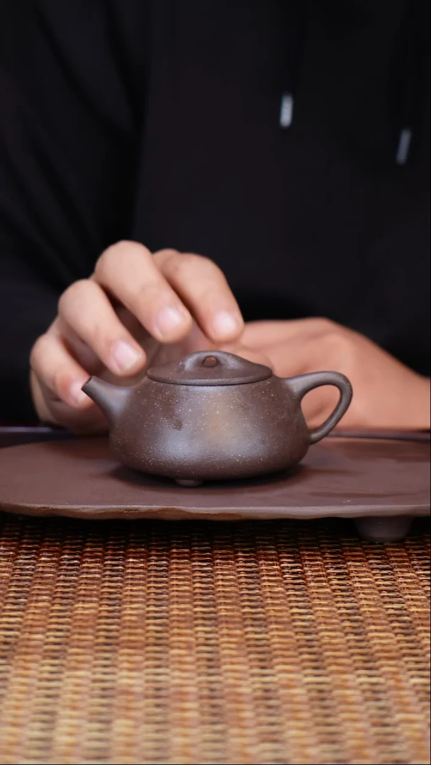 茶壶紫砂汀禾紫砂全手工原矿千玺紫泥《满瓢》