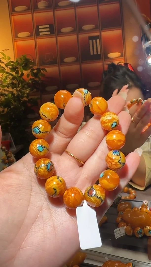 蜜蜡颈饰未镶嵌759天然蜜蜡珠宝奇石全都保真