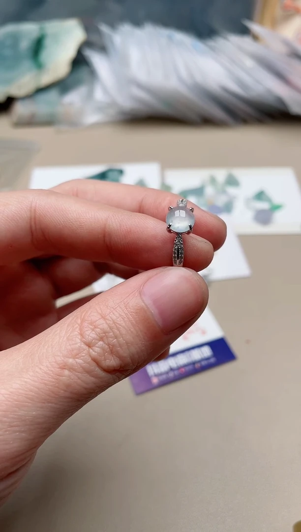 【闪购商品】翡翠戒指银S925镶嵌1000000048