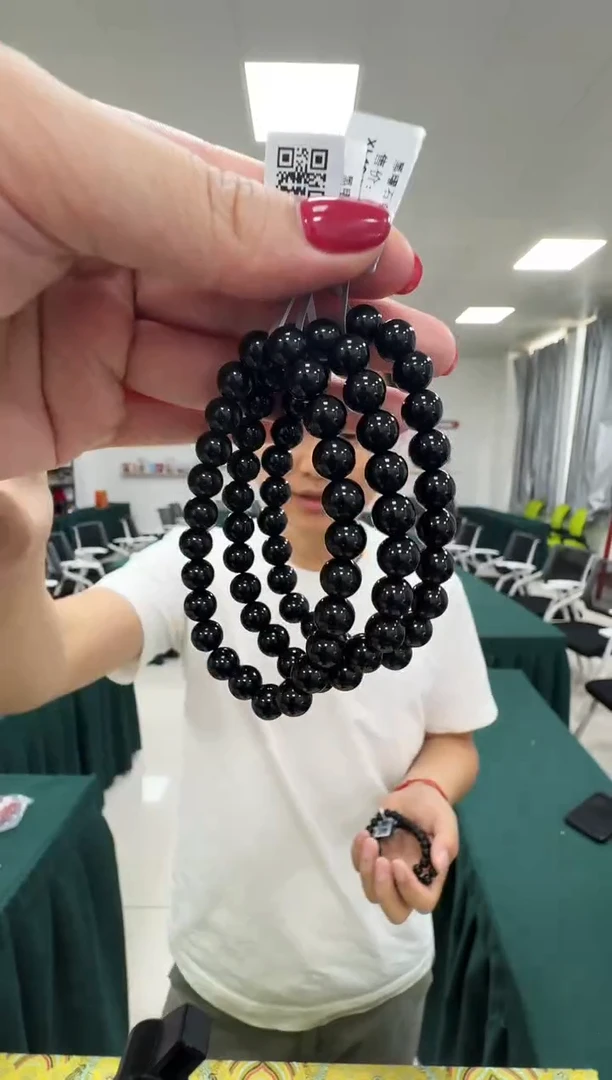 黑曜岩未镶嵌手链XL4843 约8mm多样式发一件