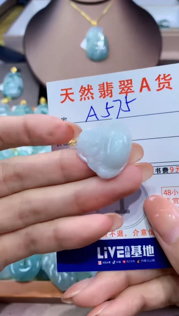 翡翠未镶嵌颈饰天然翡翠A货挂件