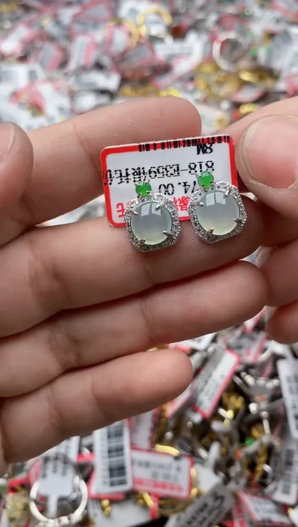 【闪购商品】翡翠戒指银S925镶嵌9999---1