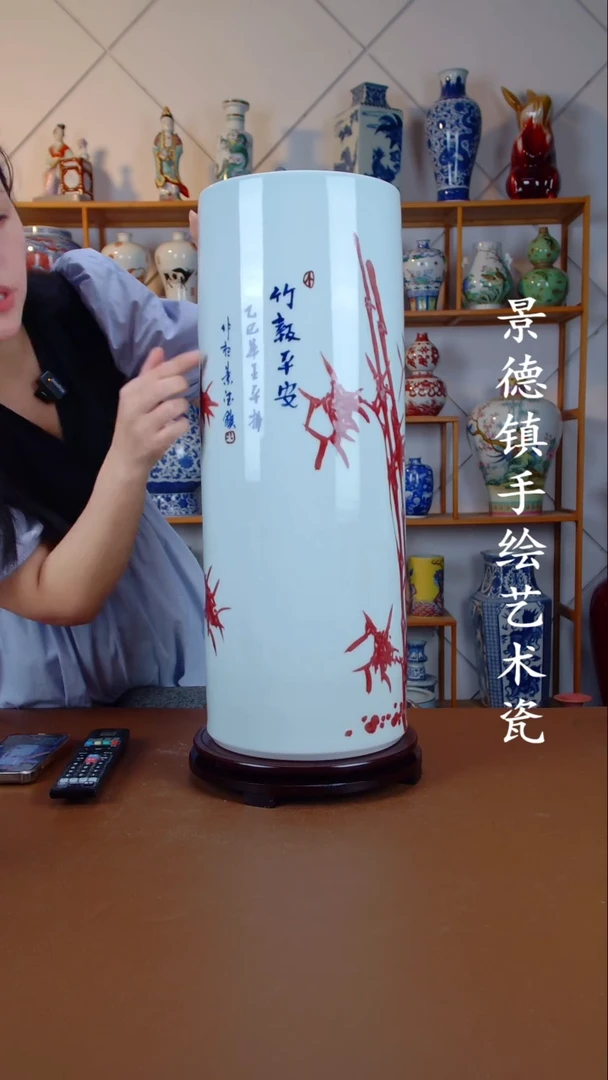 瓶景德镇手工手绘陶瓷摆件25
