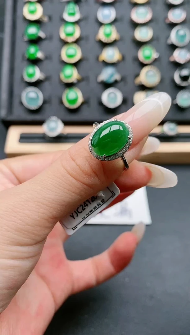 【闪购商品】翡翠戒指银S925镶嵌11111111
