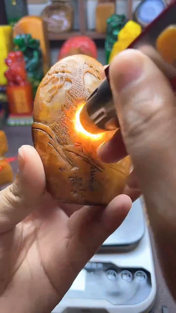寿山石印石纯天然石料带底座礼盒