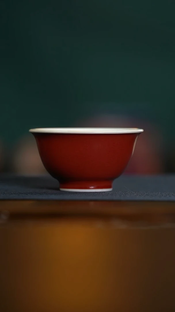 【闪购商品】耕道堂-霁红-压手杯