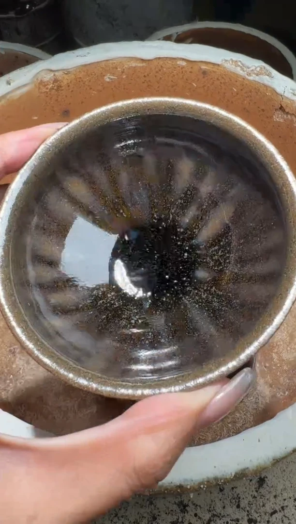 茶盏严柳忠柴烧盏77