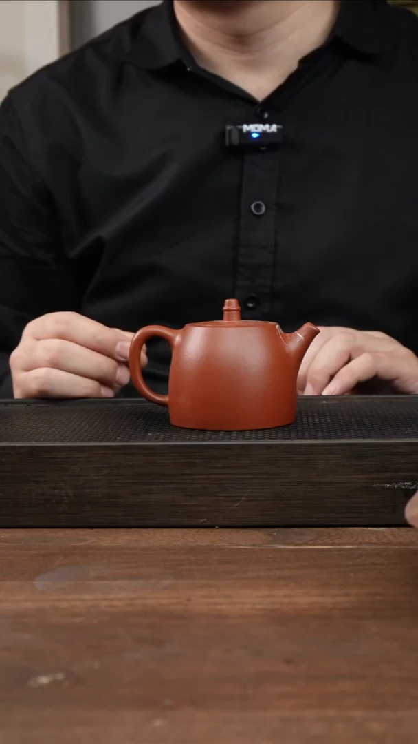 茶杯紫砂朱泥汉铎      200CC     微瑕