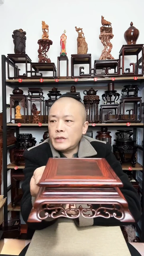 紫砂底座木外径13内径11