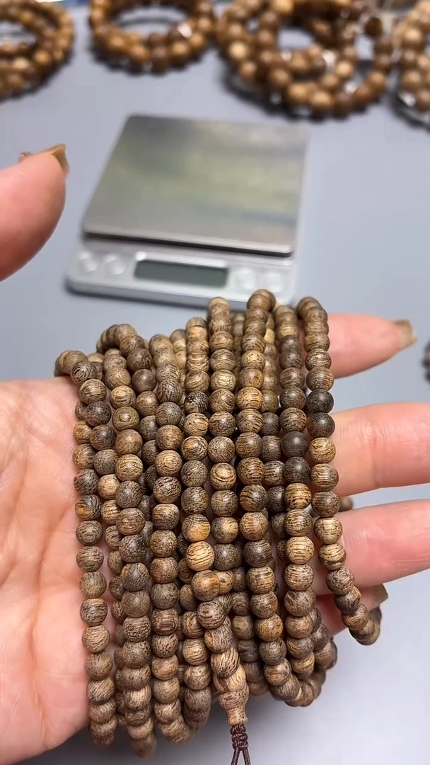 沉香手串文莱圆珠长串0.5昆仑梅格多样性发其一