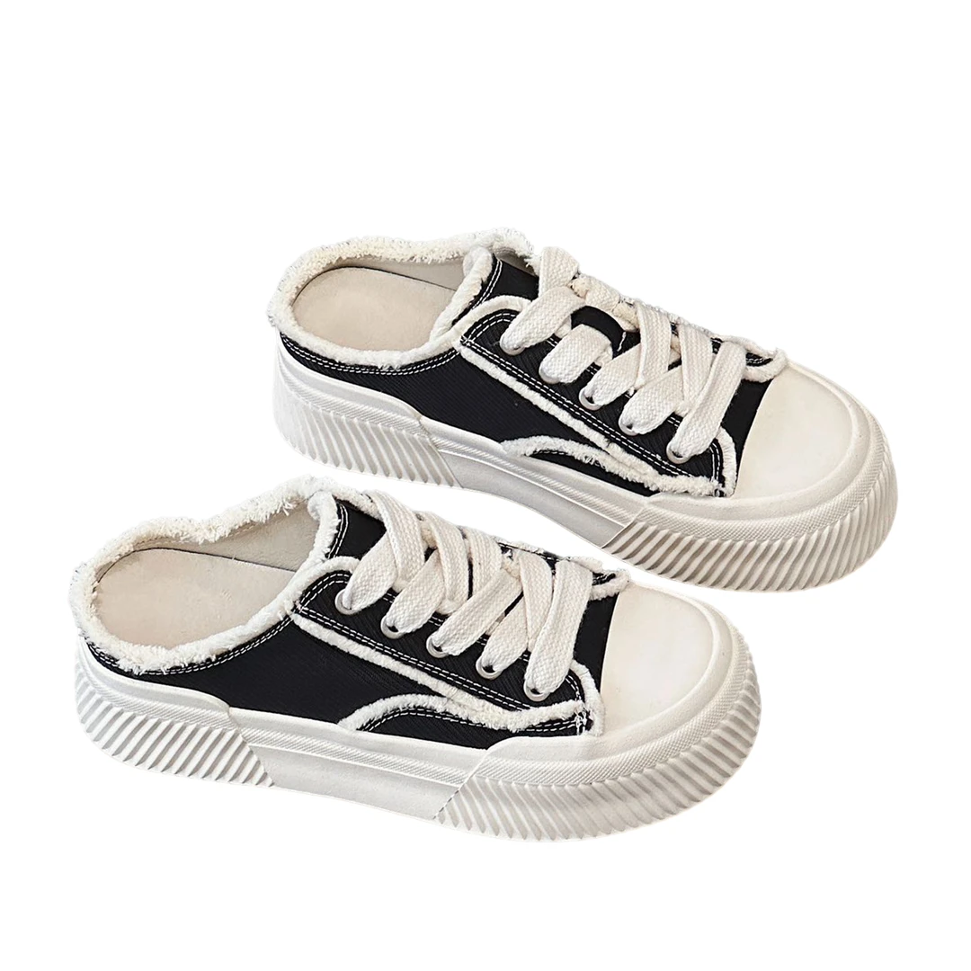 KFT脚王夏季布橡胶底圆头女小白板鞋时尚休闲百搭KA260296