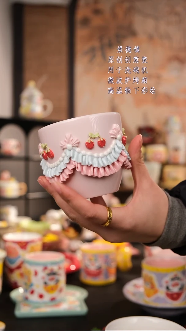 摆件陶旺的可以陶瓷手工手绘设计师款