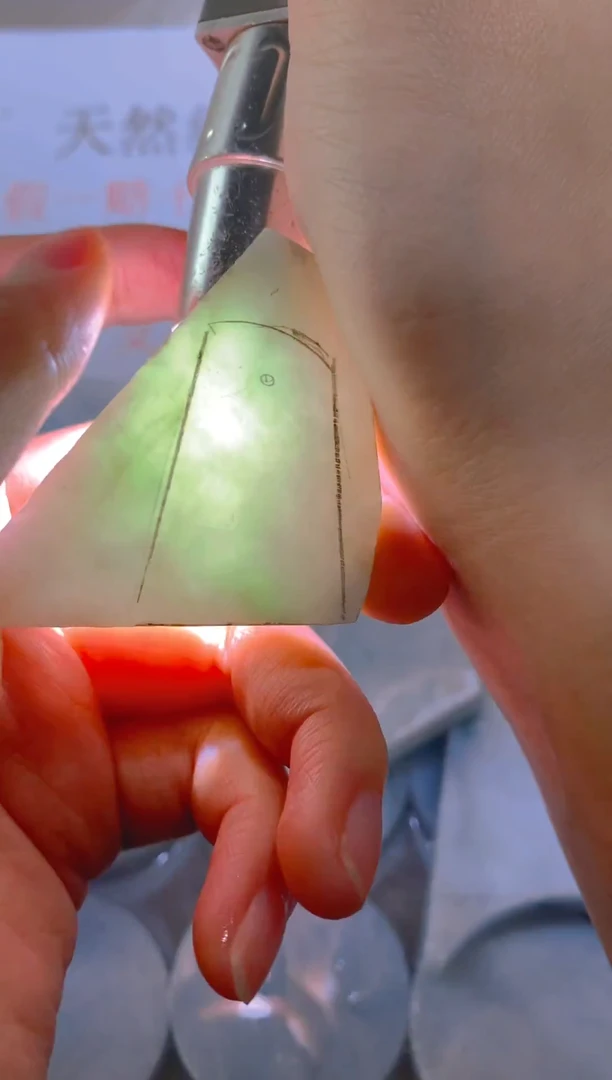 未镶嵌裸石翡翠（传艺）缅甸A货翡翠FC501