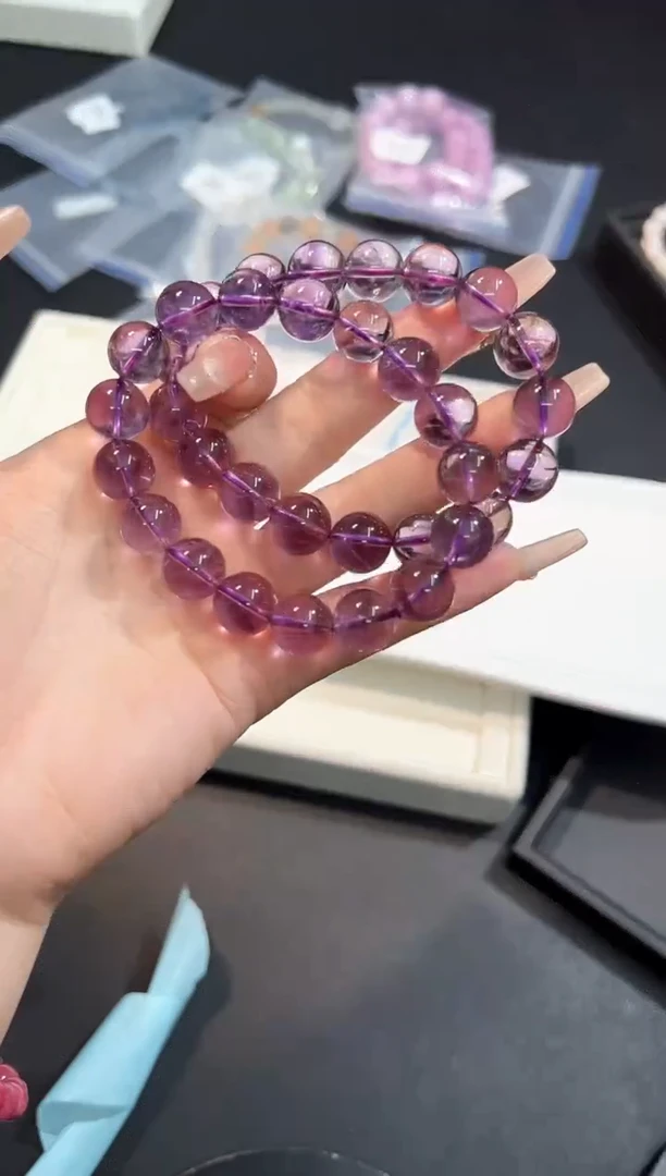 【闪购商品】水晶手串未镶嵌93G多样性发其一/1条默认微瑕