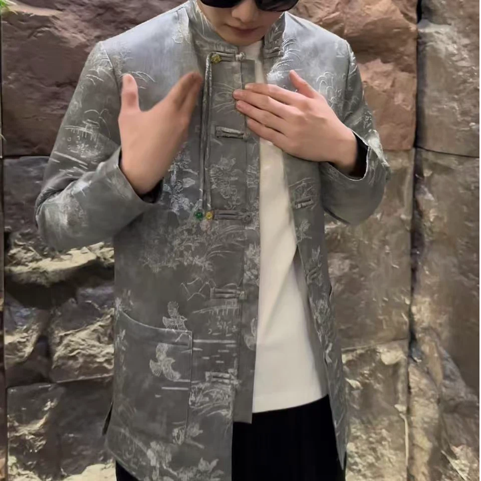 882126 699男士新款时尚休闲唐装外套