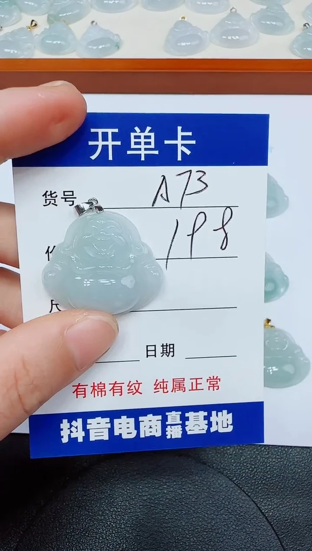翡翠未镶嵌吊坠(赠链)A73