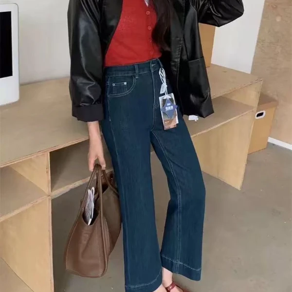 【小颖】203-399 春夏新款韩版女装牛仔百搭显高显瘦高腰牛仔裤女