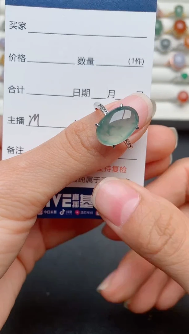 【闪购商品】翡翠戒指银S925镶嵌......