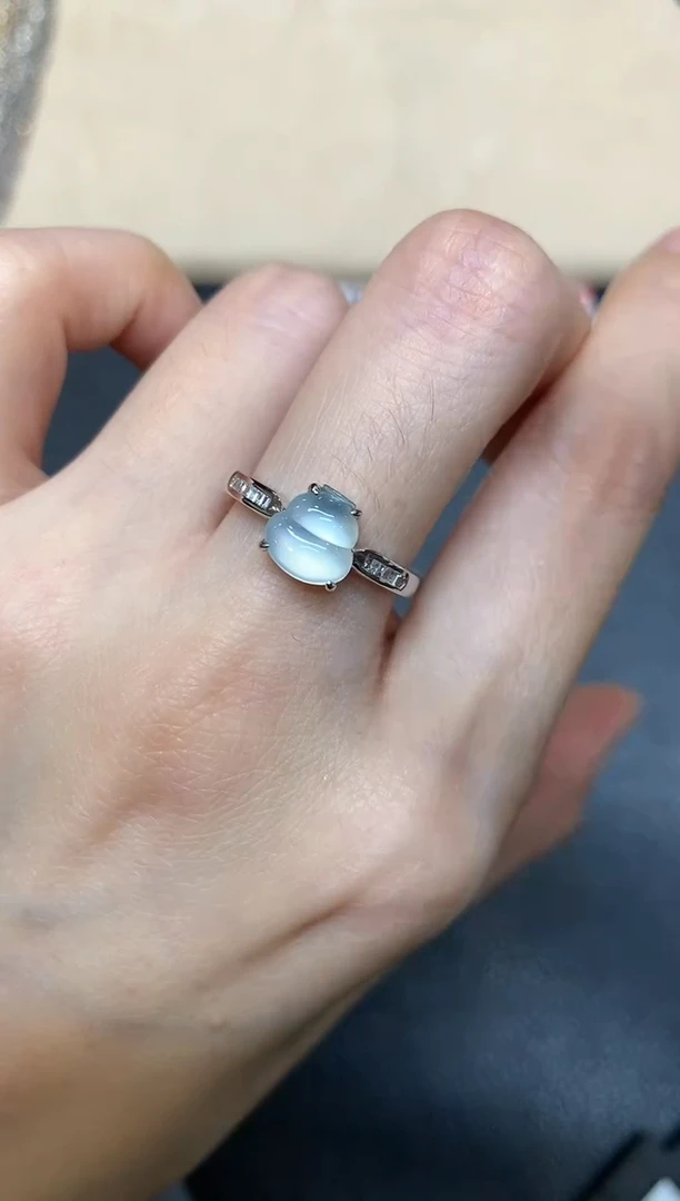 【闪购商品】翡翠戒指18K金镶嵌【无鉴赏期