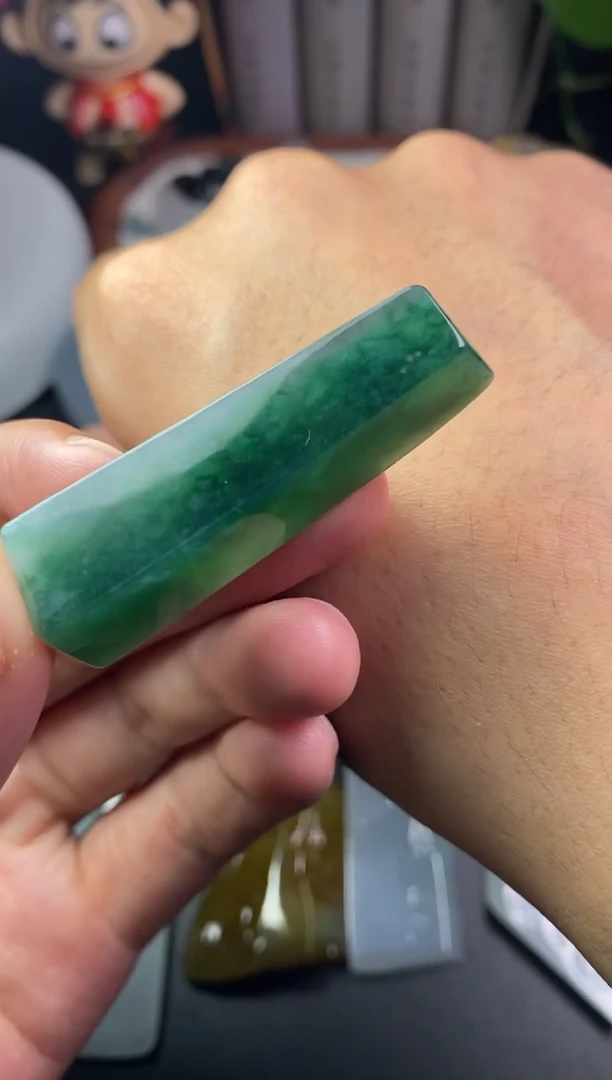 定制翡翠未镶嵌翡翠片料定制未镶嵌5.29-46