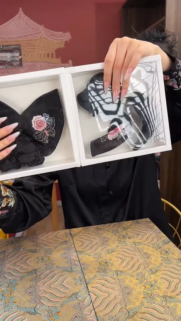 【闪购商品】刺绣苏绣桑蚕丝手工绣刺绣发圈