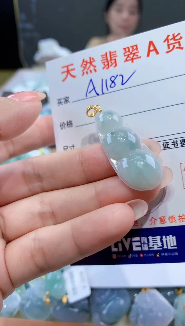 颈饰未镶嵌翡翠天然翡翠A货挂件