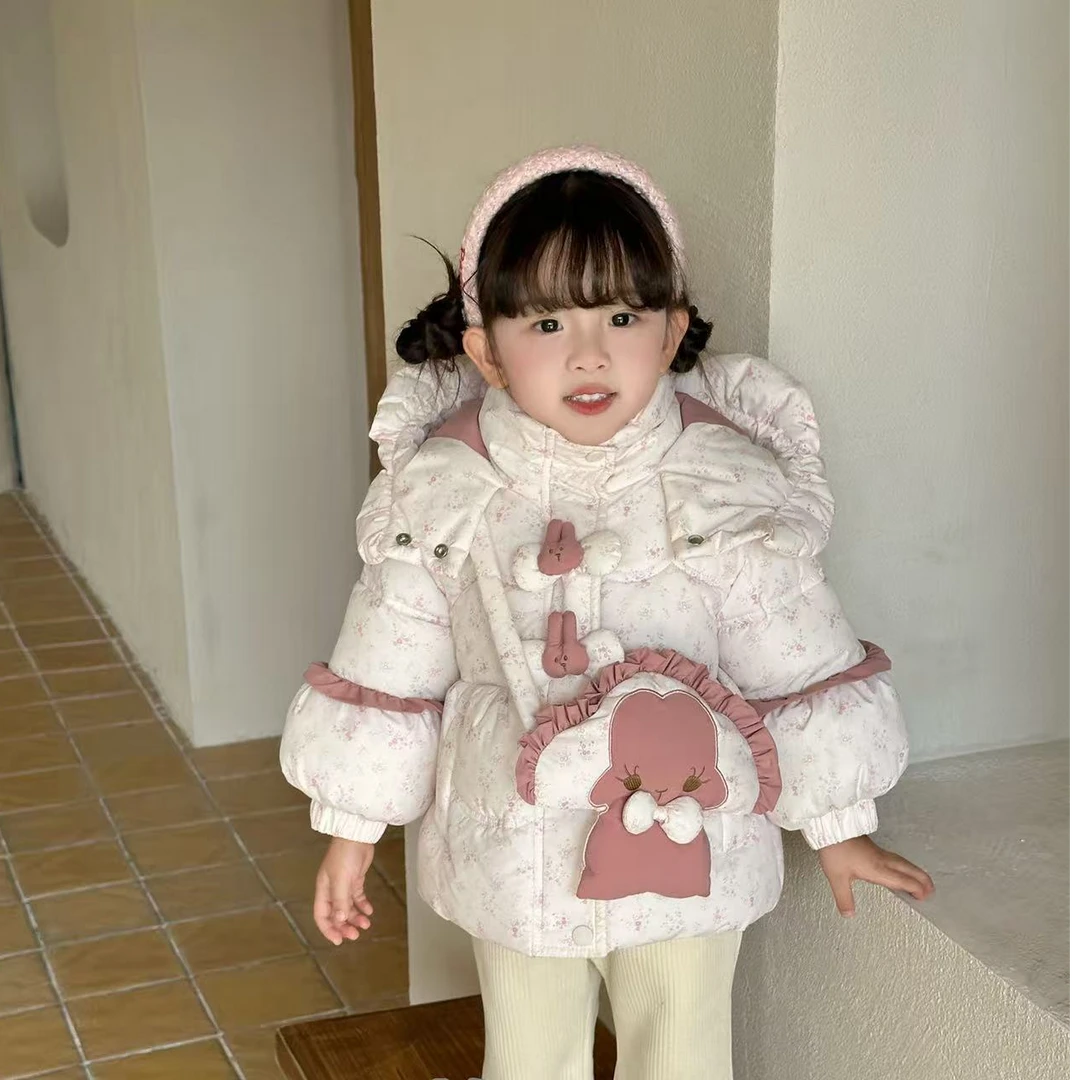 【MU&YAN高定】连帽棉袄中长款卡通动漫冬装棉服时尚122717