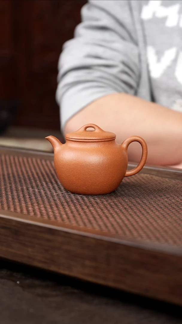 茶壶紫砂红黄泥高莲子