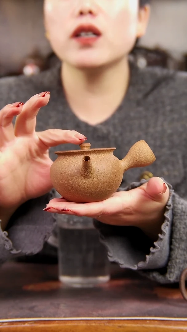 原矿裸烧侧把壶140毫升