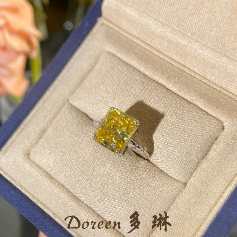 铜合金戒指 黄色方糖戒指NW8802