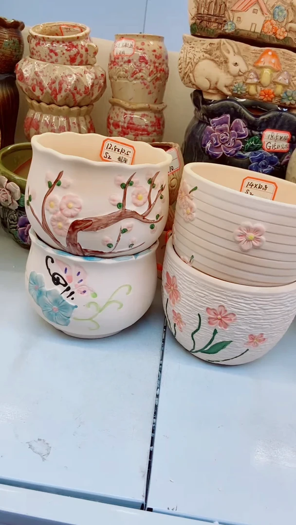 【闪购商品】陶瓷@@S2红陶花园4件套