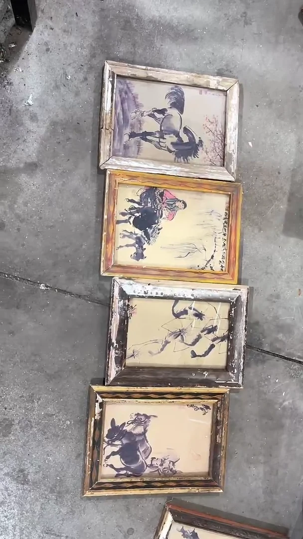 木小框画复古怀旧民间收藏