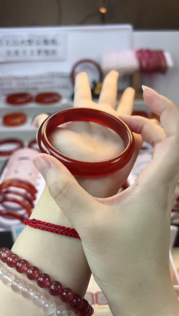 【闪购商品】玛瑙/玉髓手镯未镶嵌【默认微瑕】58