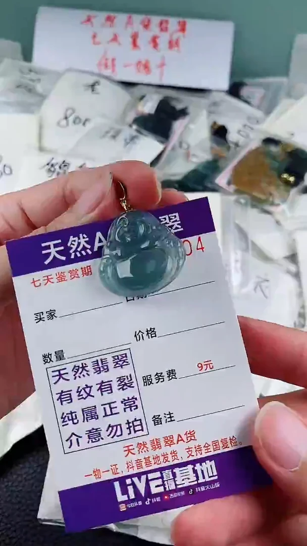 翡翠未镶嵌颈饰 多样性随机一件发货 佛公38