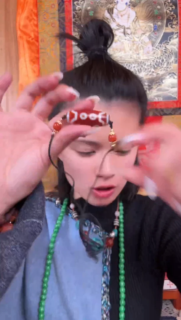 铁合金花岗石藏式风格珠串