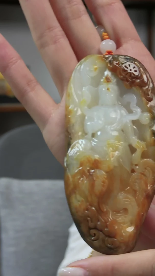 颈饰未镶嵌和田玉观音