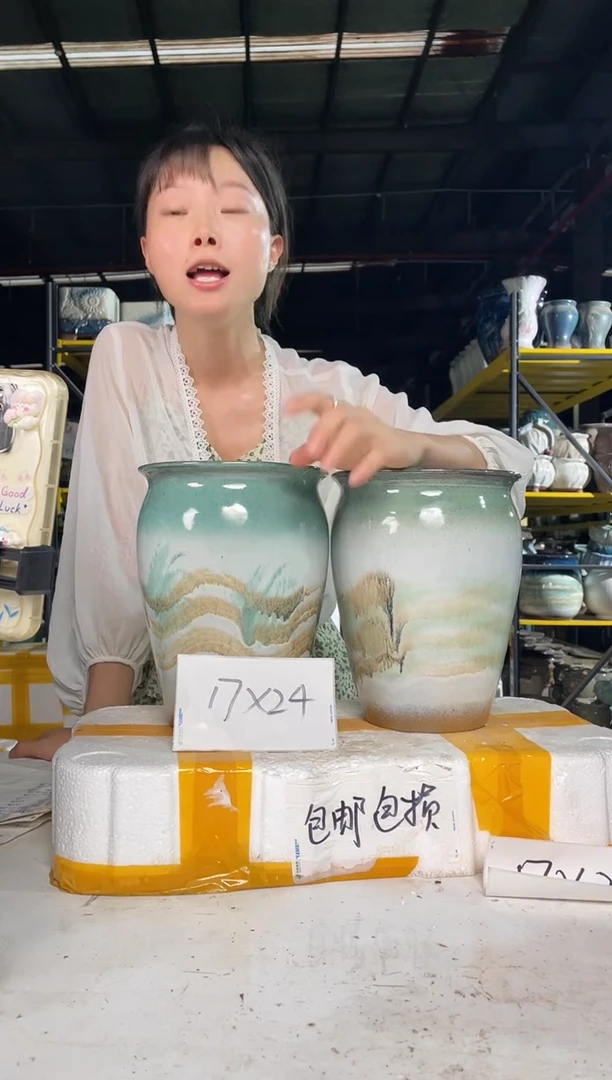 宜兴紫砂粗陶花盆17/24