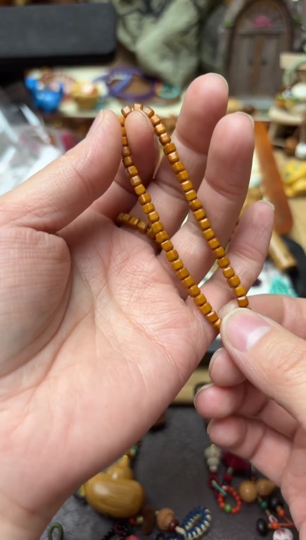 手串橄榄核四方手链