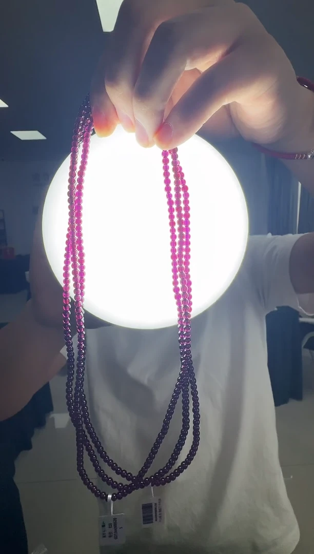 手链未镶嵌石榴石GD1344 约4mm 多样性发一件