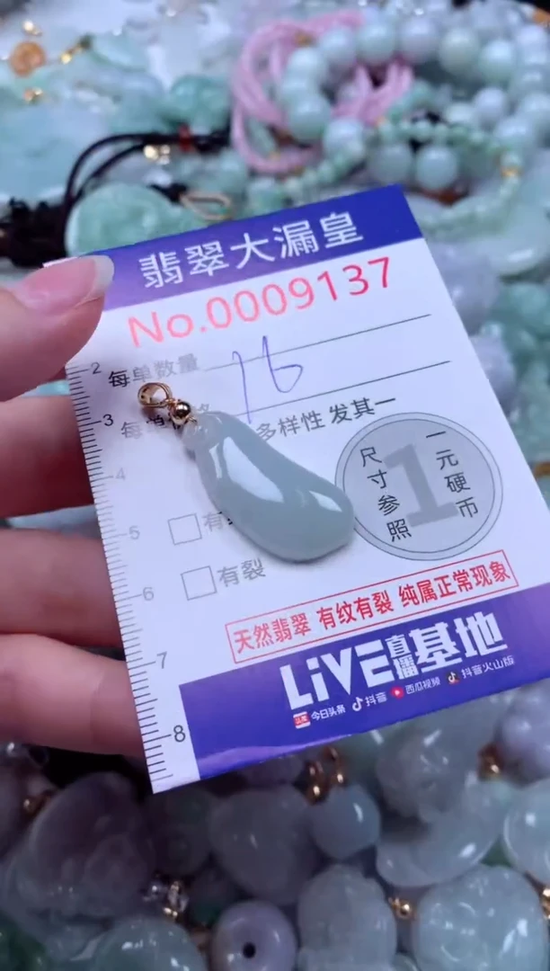 吊坠(不含链)未镶嵌翡翠9137