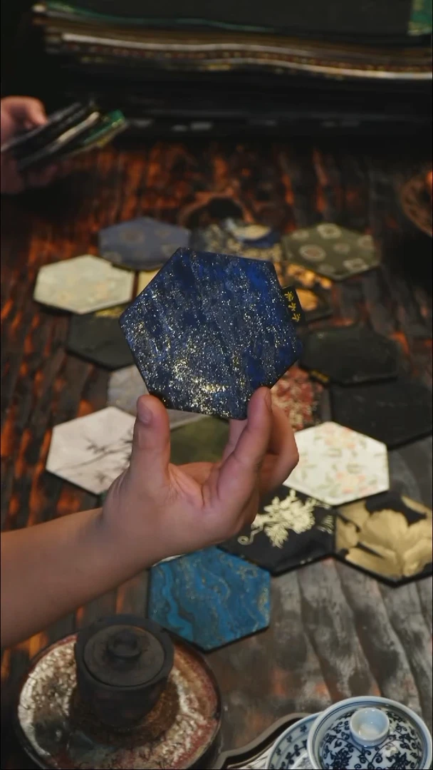 乔木手作  星空蓝  杯垫